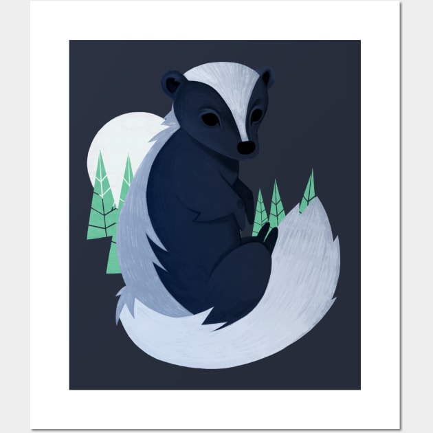 Skunk Wall Art by Blanquiurris